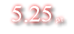 5.25 p/t