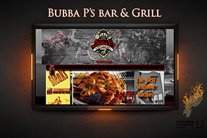 Image Display Of Our "Bubba P's Bar & Grill" Web Design