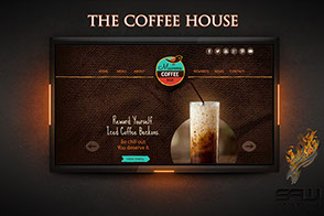 Image Display Of Our "The Coffee House" Coffee Web Design
