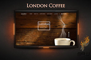 Image Display Of Our "London" Coffee Web Design