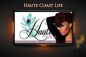 Image Display Of Our "Haute Coast Life" Web Design