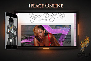 Image Display Of Our "iPlace Models Online" Web Design