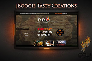 Image Display Of Our "JBoogie Tasty Creations" Web Design
