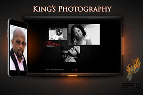 Image Display Of Our "King's Photography" Web Design
