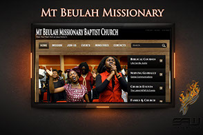Image Display Of Our "Mount Bealah Missionary Baptist Church" Web Design