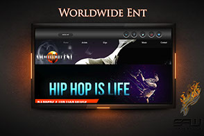 Image Display Of Our "I Am Worldwide Entertainment" Web Design